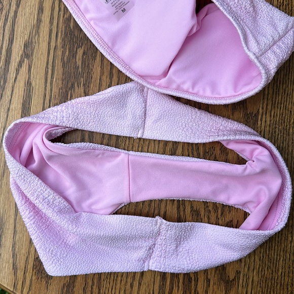 Pacsun Pink One Shoulder Bikini Pale Pink - Picture 4 of 4